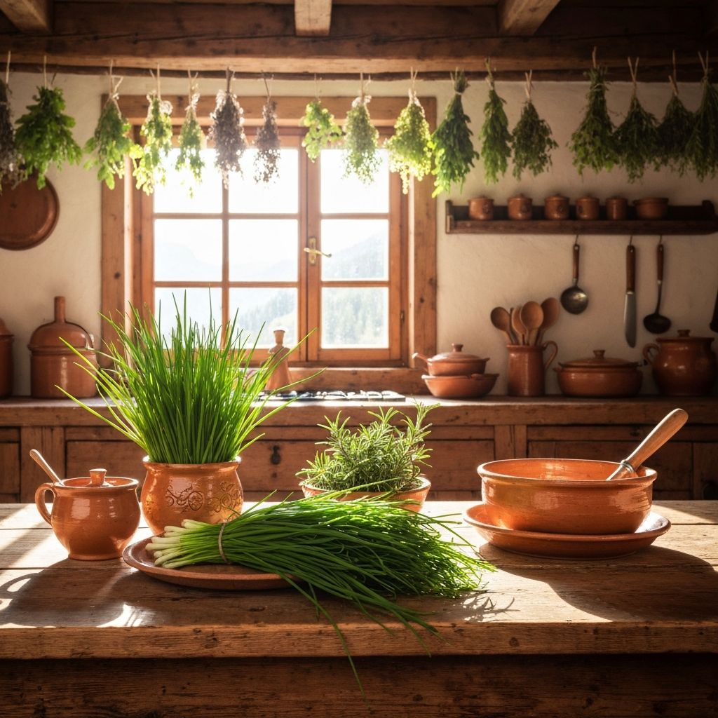 Traditionelle alpine Küche